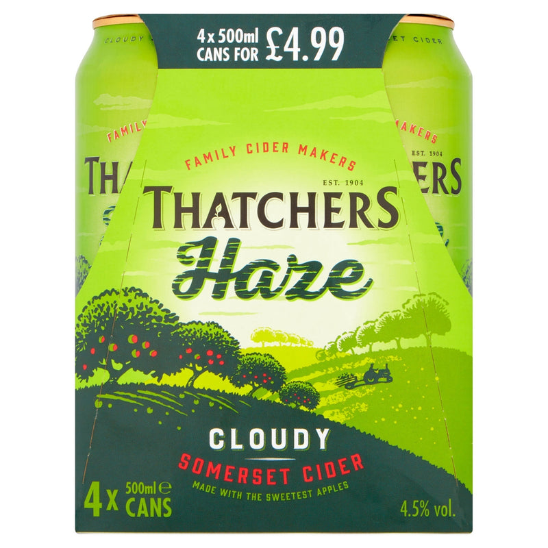 Thatchers Haze Cider 4 x 500ml
