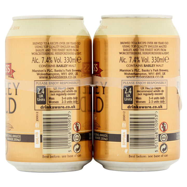 Banks's Barley Gold Strong Ale 4 x 330ml