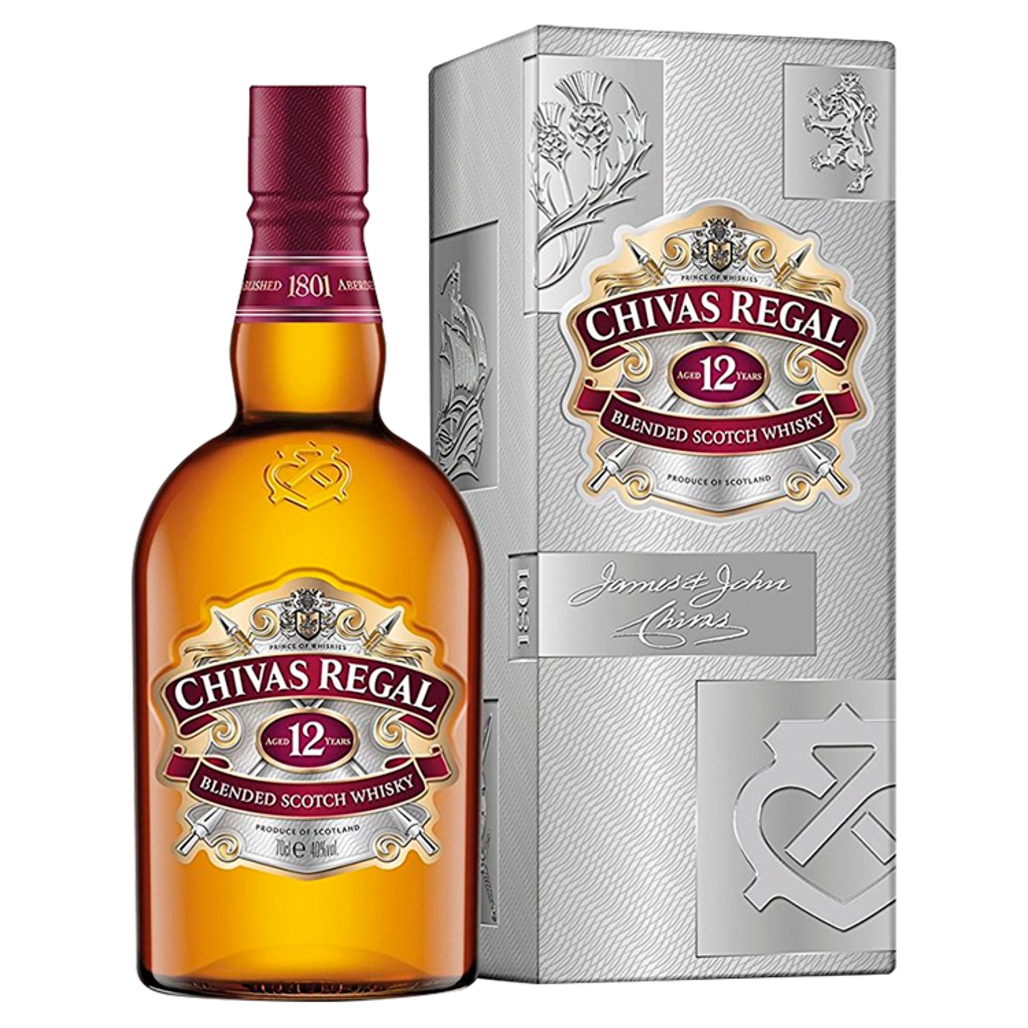 Chivas Regal 12 Year Old Blended Scotch Whisky 70cl – Fletcher Drinks