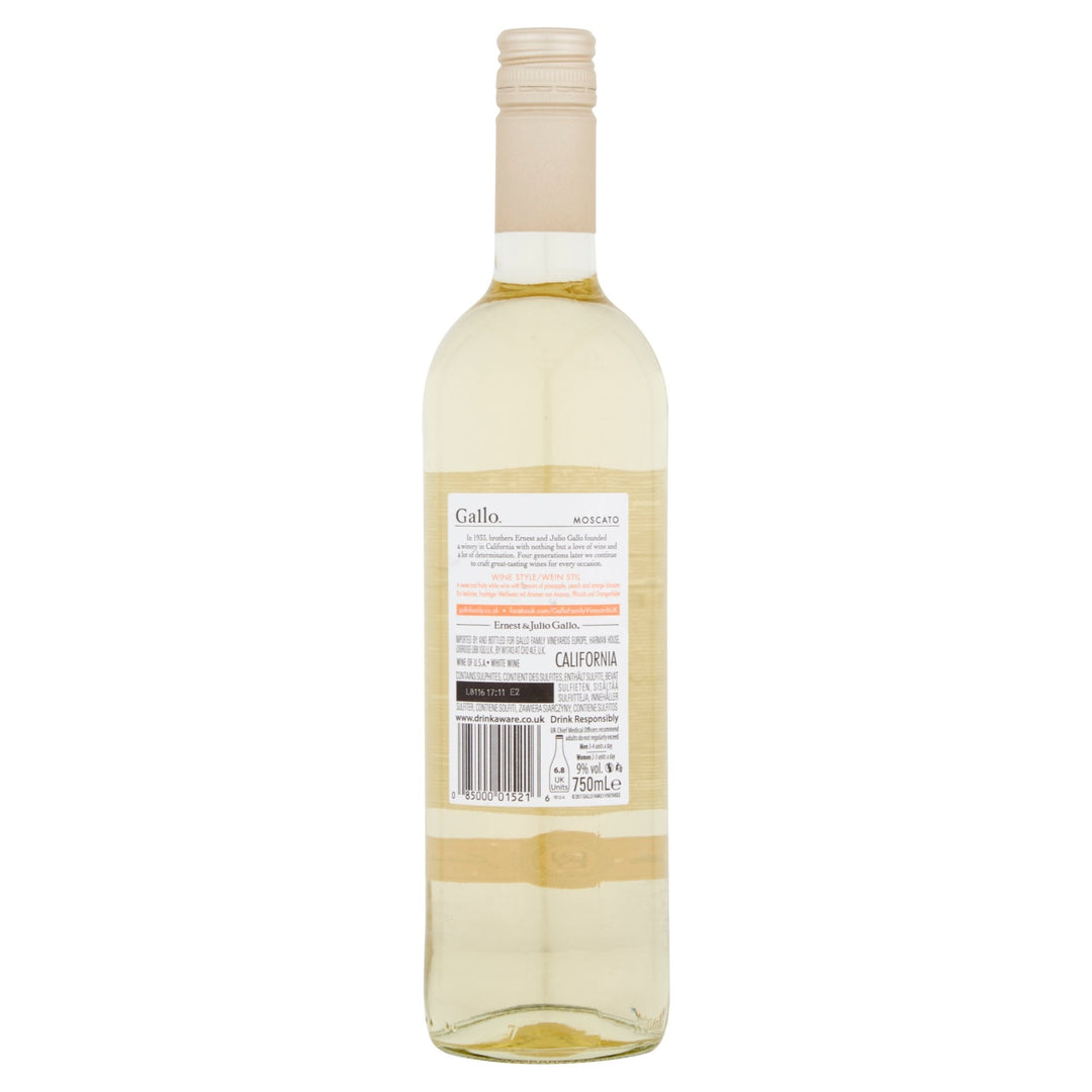 Gallo Family Vineyards Moscato 75cl – Fletcher Drinks