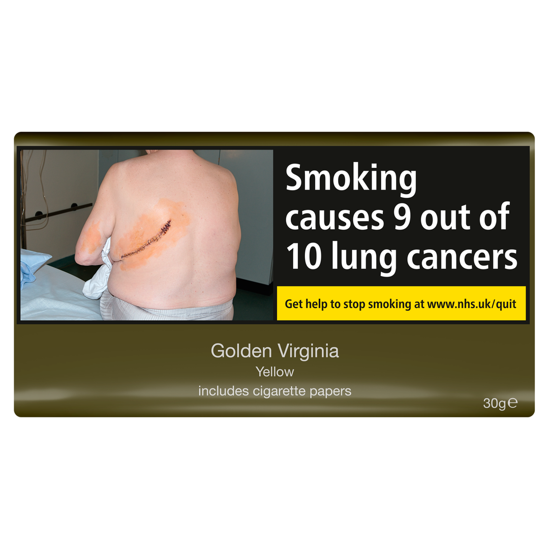 Golden Virginia Yellow Includes Cigarette Papers 30g Rolling Tobacco