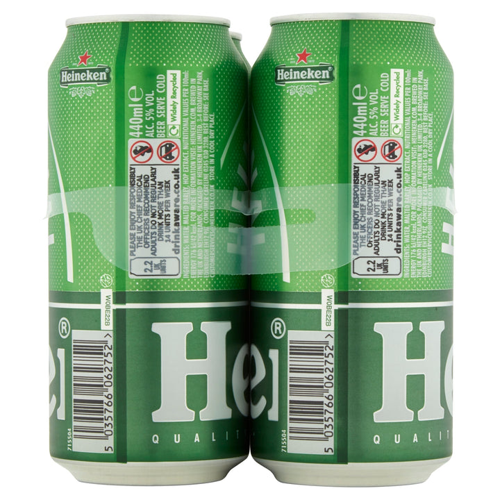 Heineken Premium Lager Beer 4 x 440ml