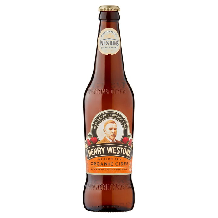 Henry Westons Medium Dry Organic Cider 500ml