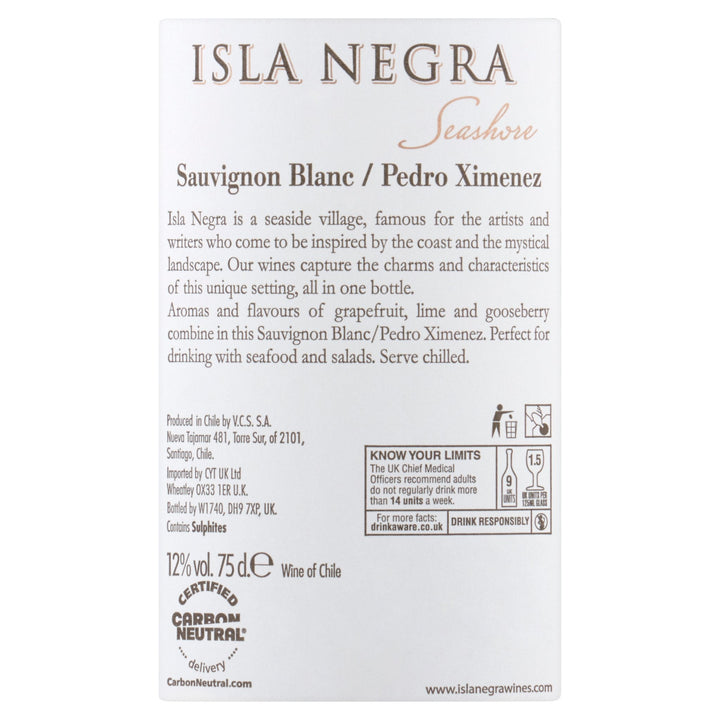 Isla Negra Seashore Sauvignon Blanc Pedro Ximenez 75cl