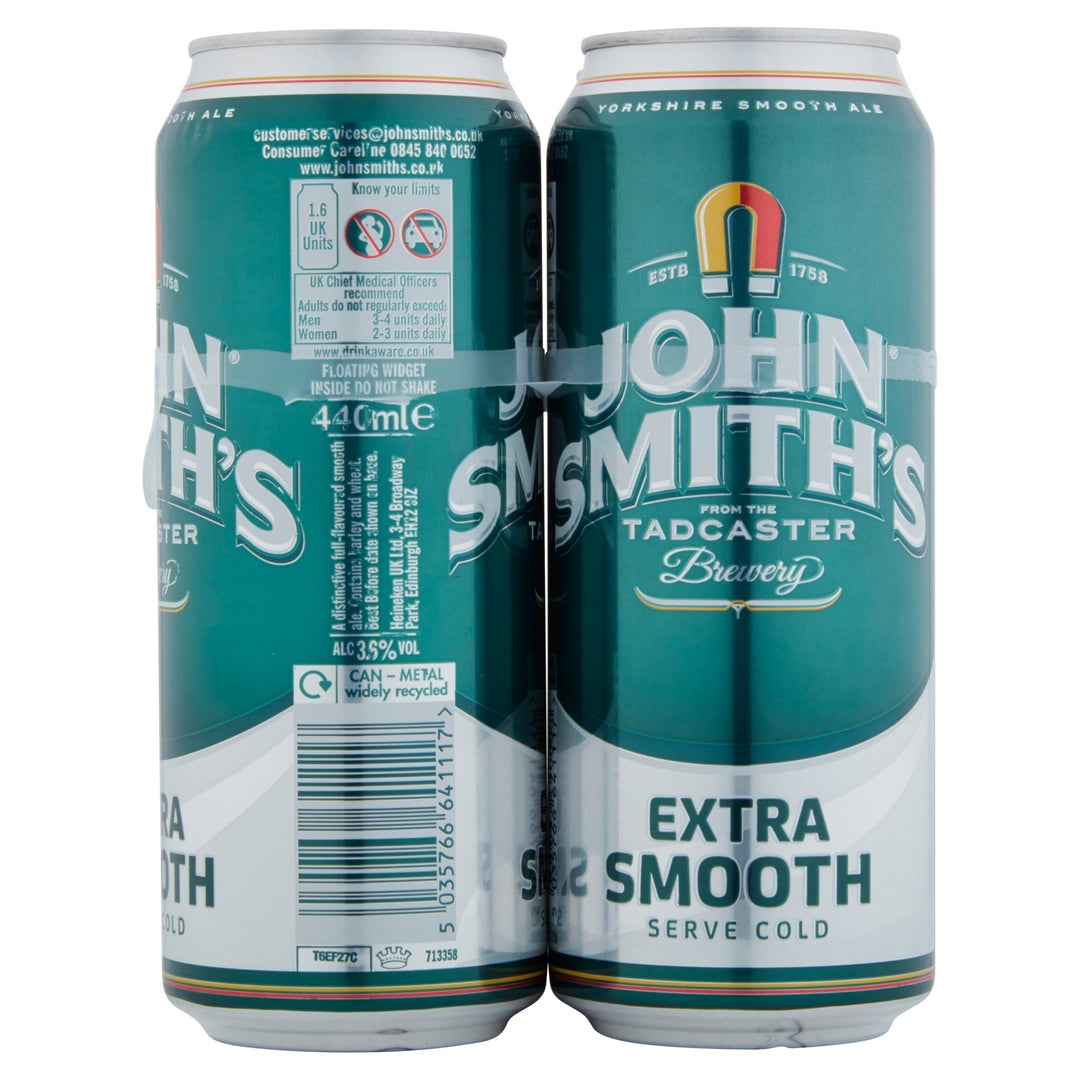 John Smith's Extra Smooth Ale 4 x 440ml Cans