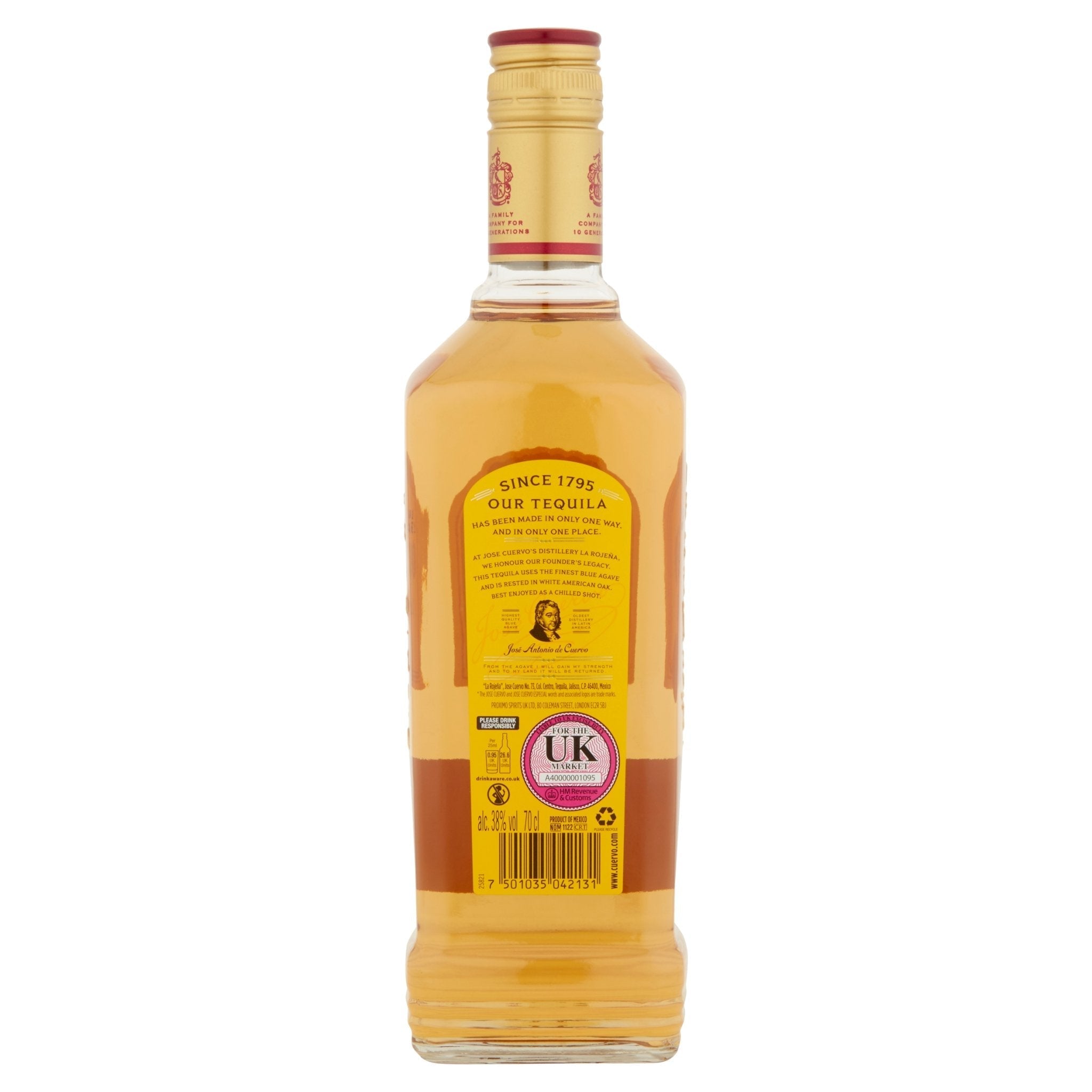Jose Cuervo Especial Reposado Tequila 70cl – Fletcher Drinks