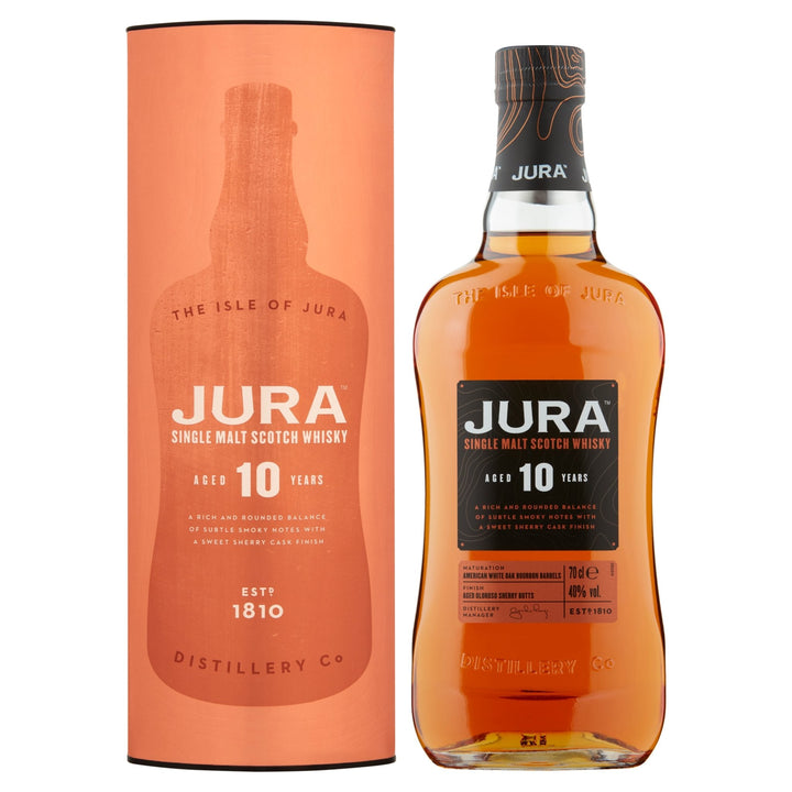 Jura 10 Year Old Single Malt Scotch Whisky 70cl
