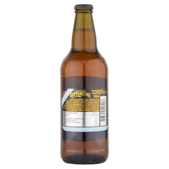 Kopparberg Alcohol-Free Premium Cider with Strawberry & Lime 500ml
