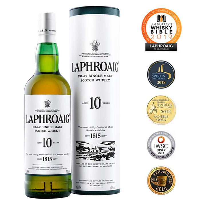 Laphroaig Islay Single Malt Scotch Whisky 10 Years Old 70cl