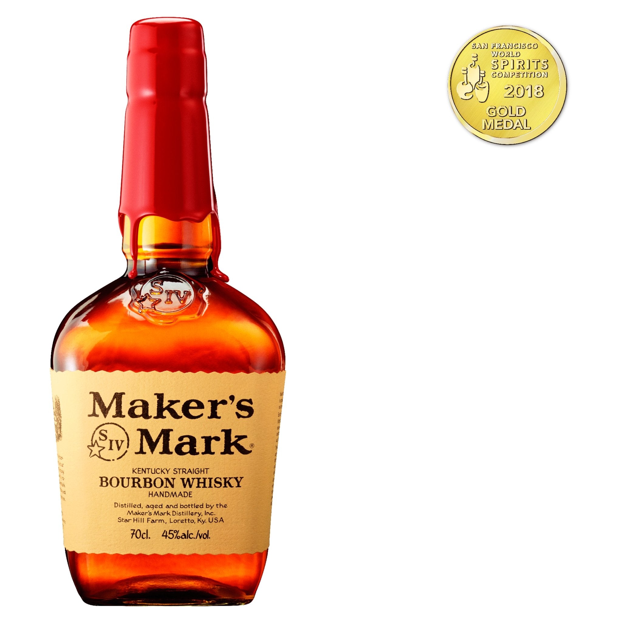 Maker's Mark Kentucky Straight Bourbon Handmade Whiskey 700ml