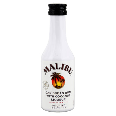Malibu Original Caribbean White Rum with Coconut Flavour Miniature 5cl
