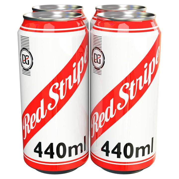 Red Stripe Jamaican Lager Beer 4 x 440ml Cans