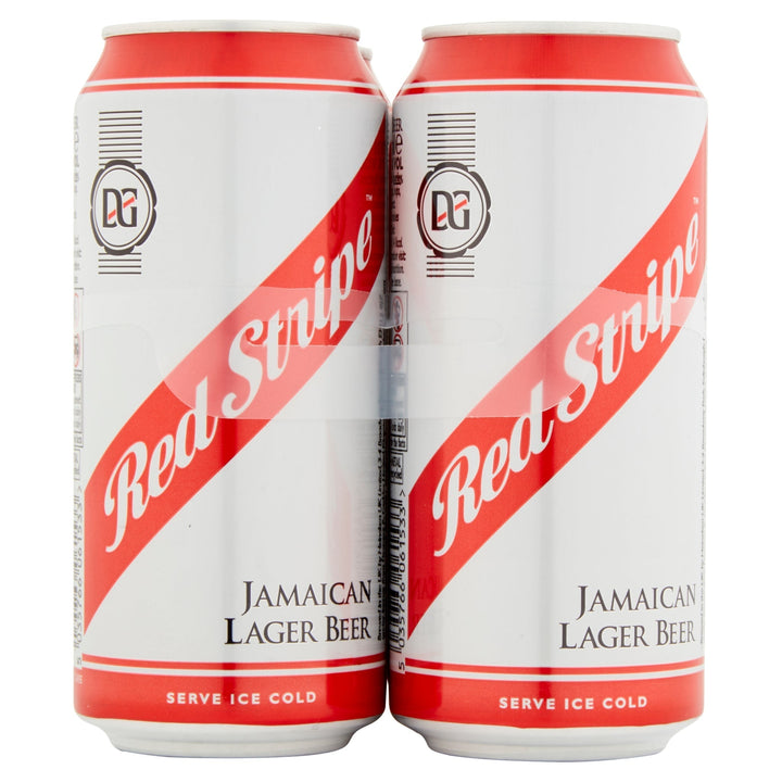 Red Stripe Jamaican Lager Beer 4 x 440ml Cans