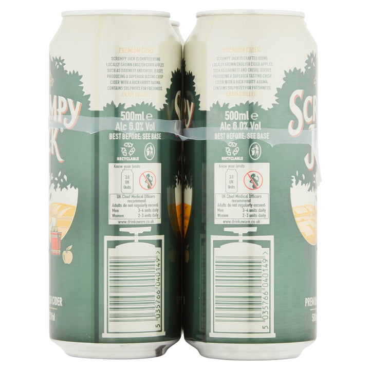 Scrumpy Jack Premium British Cider 4 x 500ml Cans