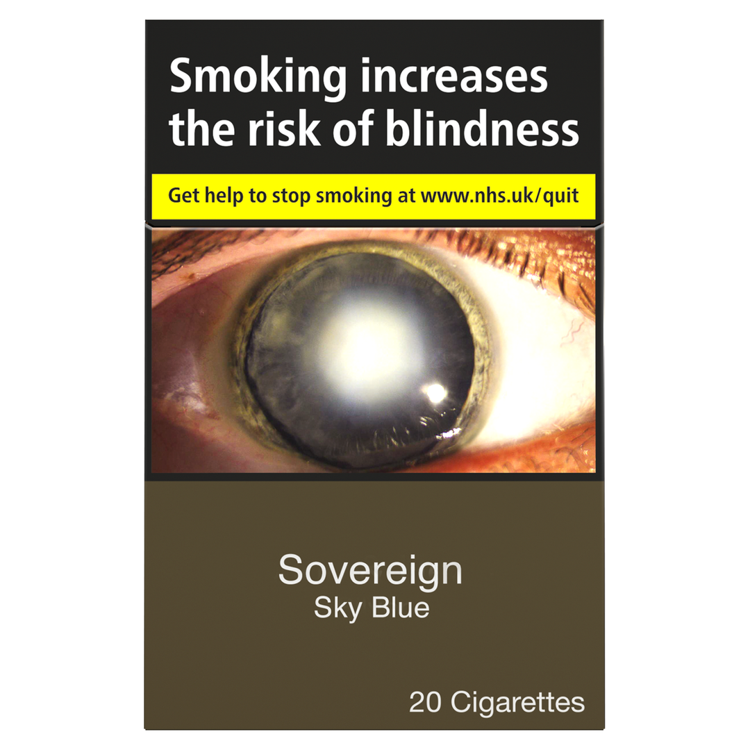 Sovereign King Size Sky Blue 20 Cigarettes