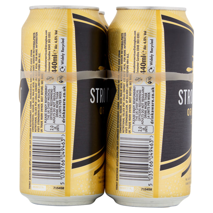 Strongbow Original Cider 4 x 440ml Cans