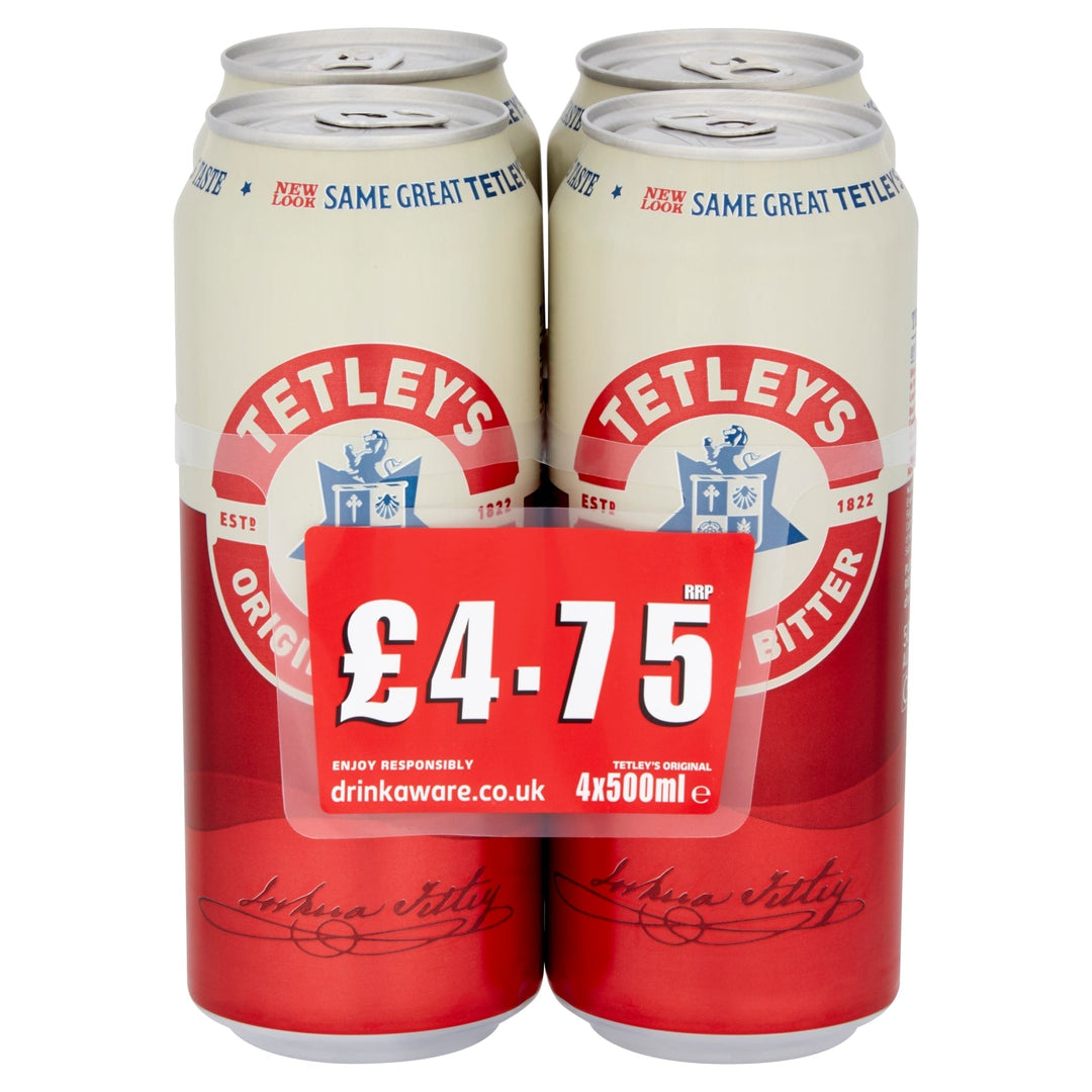 Tetley's Original Bitter Ale Beer 4 x 500ml