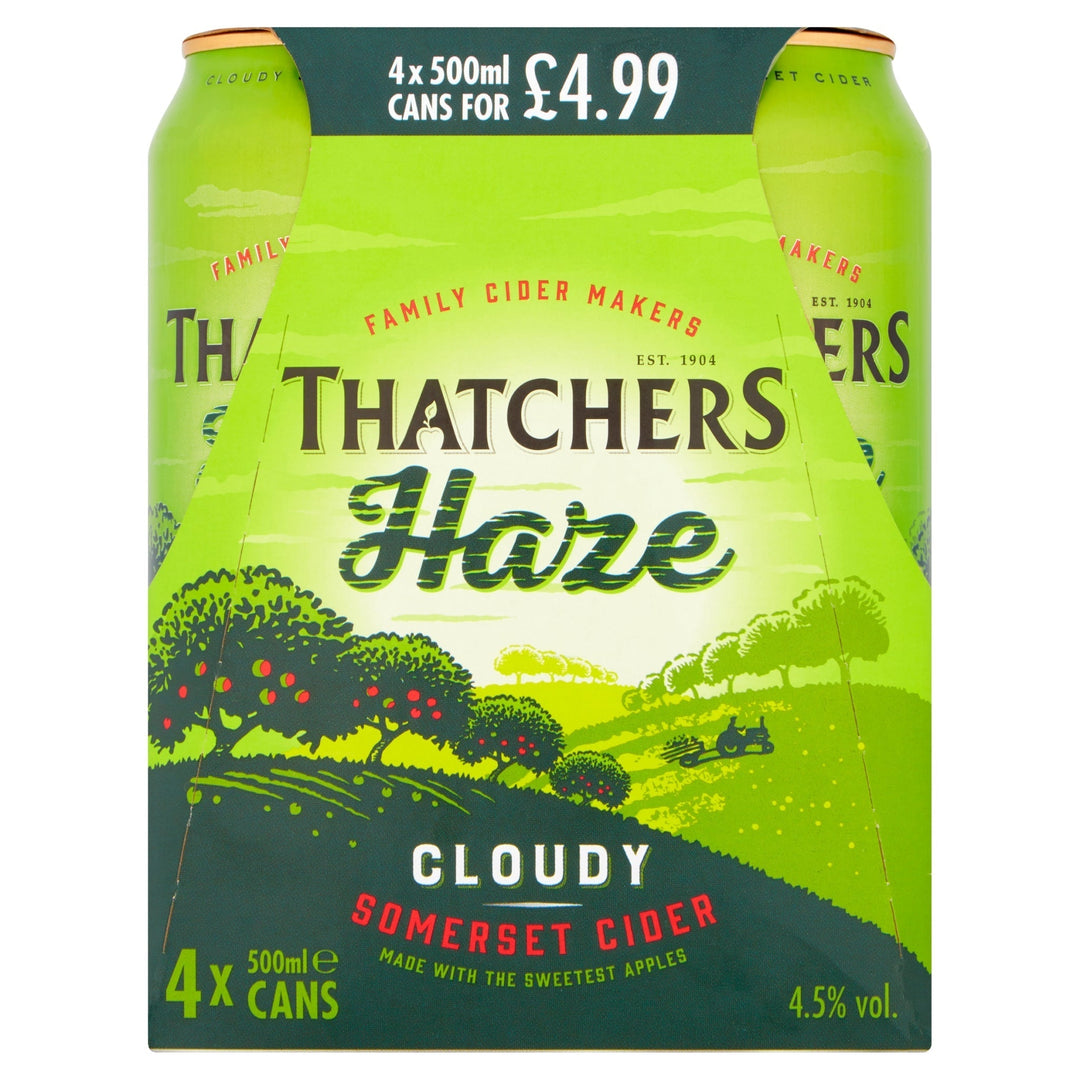 Thatchers Haze Cider 4 x 500ml