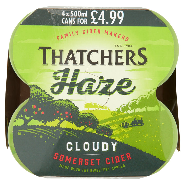 Thatchers Haze Cider 4 x 500ml