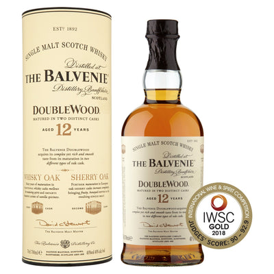 The Balvenie Double Wood 12 Year Old Single Malt Scotch Whisky 70cl