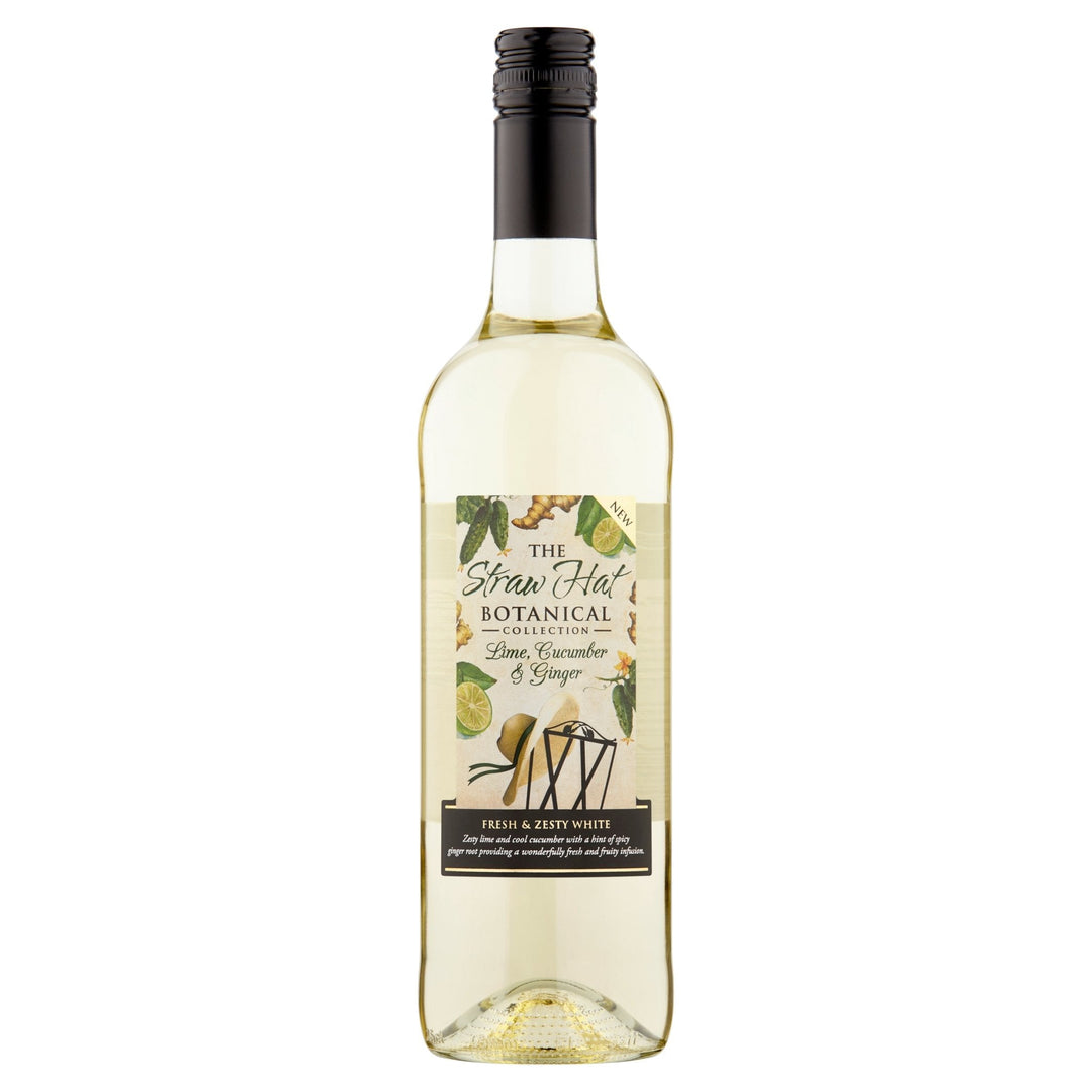 The Straw Hat Botanical Collection Lime Cucumber & Ginger  75cl - Wine - Discount My Drinks