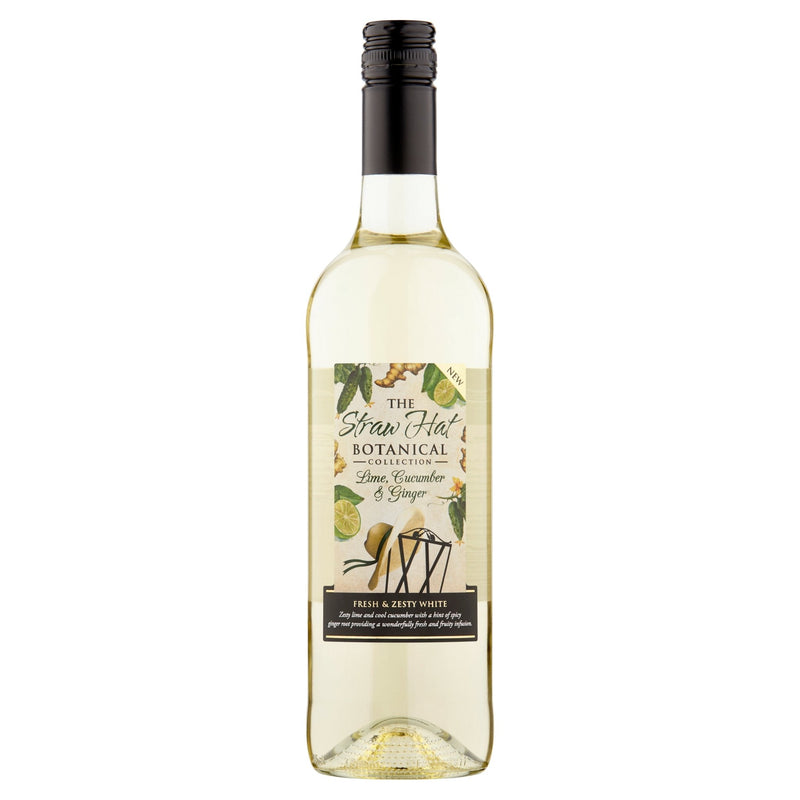 The Straw Hat Botanical Collection Lime Cucumber & Ginger  75cl - Wine - Discount My Drinks