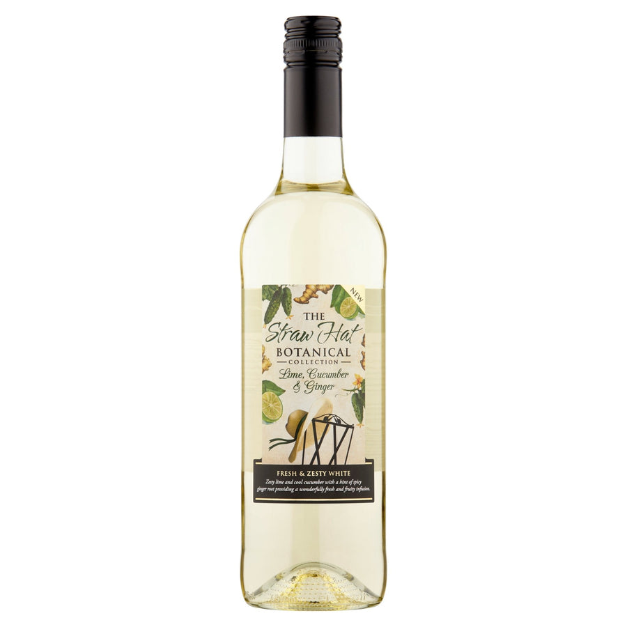 The Straw Hat Botanical Collection Lime Cucumber & Ginger  75cl - Wine - Discount My Drinks