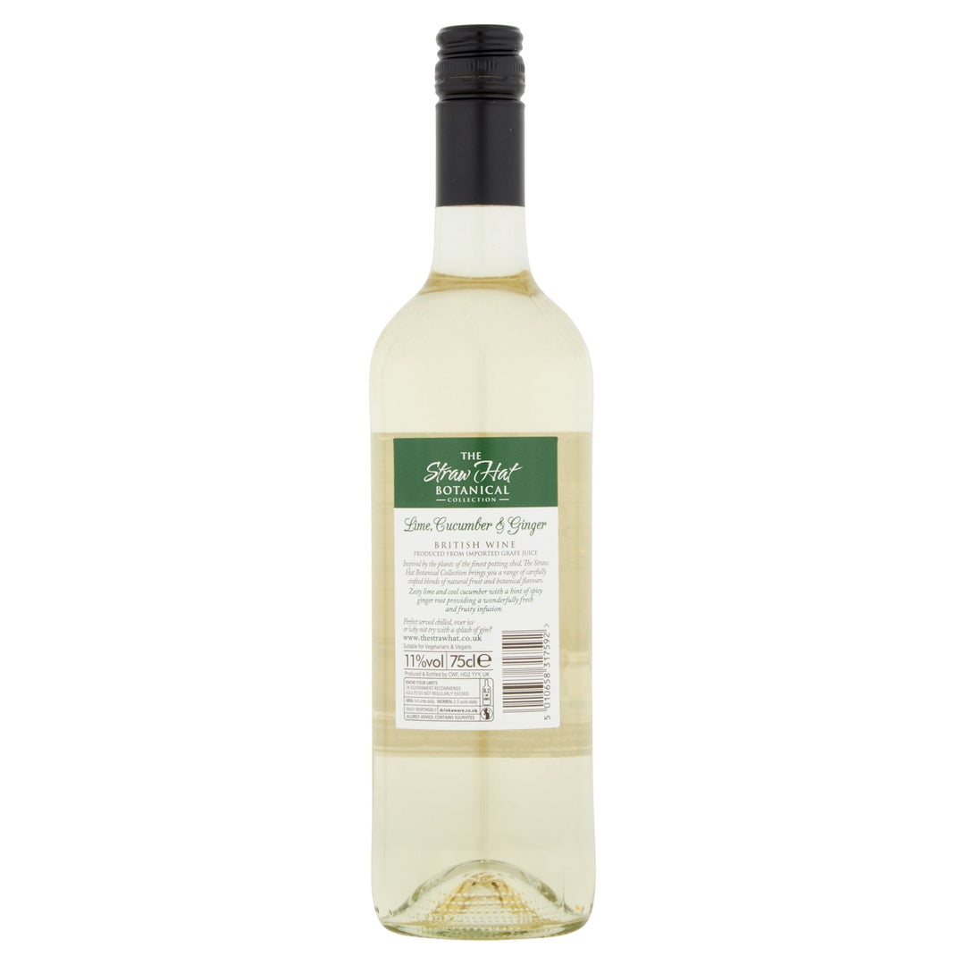 The Straw Hat Botanical Collection Lime Cucumber & Ginger  75cl - Wine - Discount My Drinks