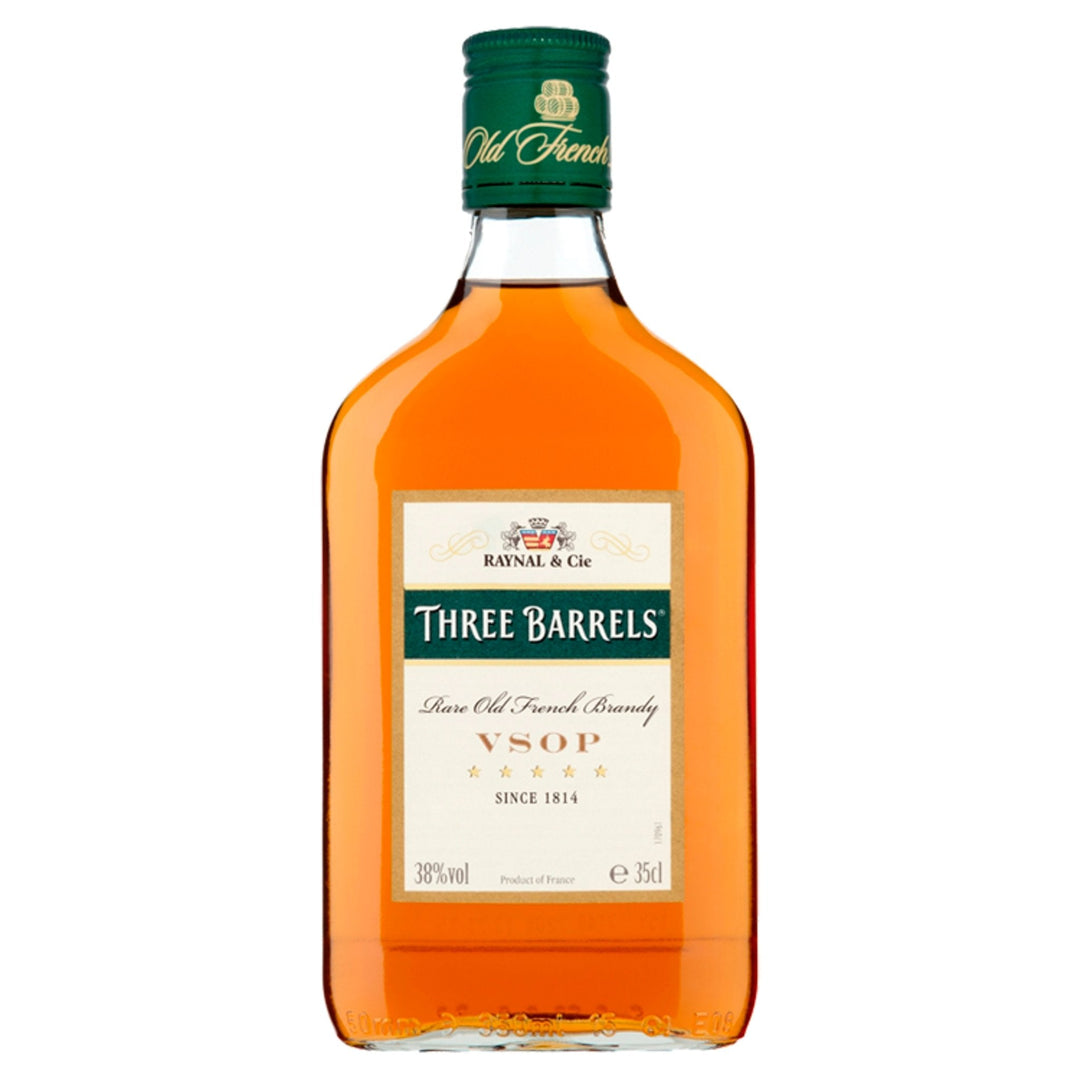 Three Barrels Rare Old French Brandy VSOP  35cl - Brandy - Discount My Drinks