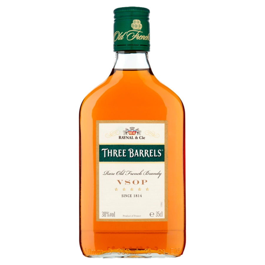 Three Barrels Rare Old French Brandy VSOP  35cl - Brandy - Discount My Drinks