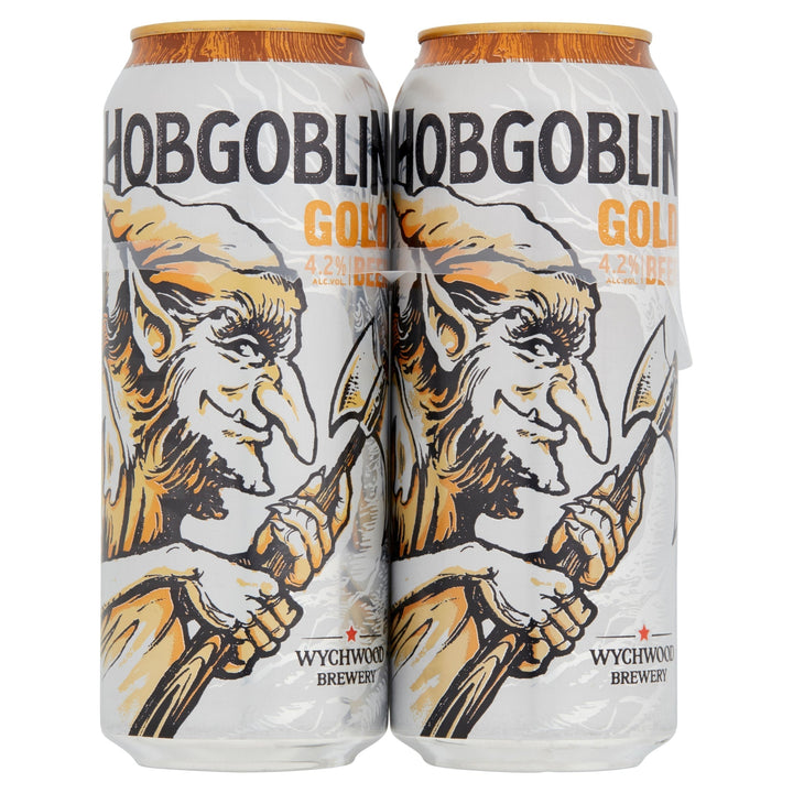 Wychwood Brewery Hobgoblin Gold Beer Cans 4 x 500ml