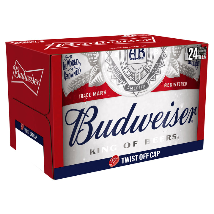 Budweiser King of Beers Lager Beer 24 x 300ml