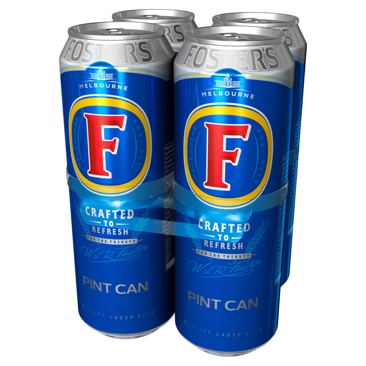 Foster's Lager Beer 24 x 568ml Pint Cans