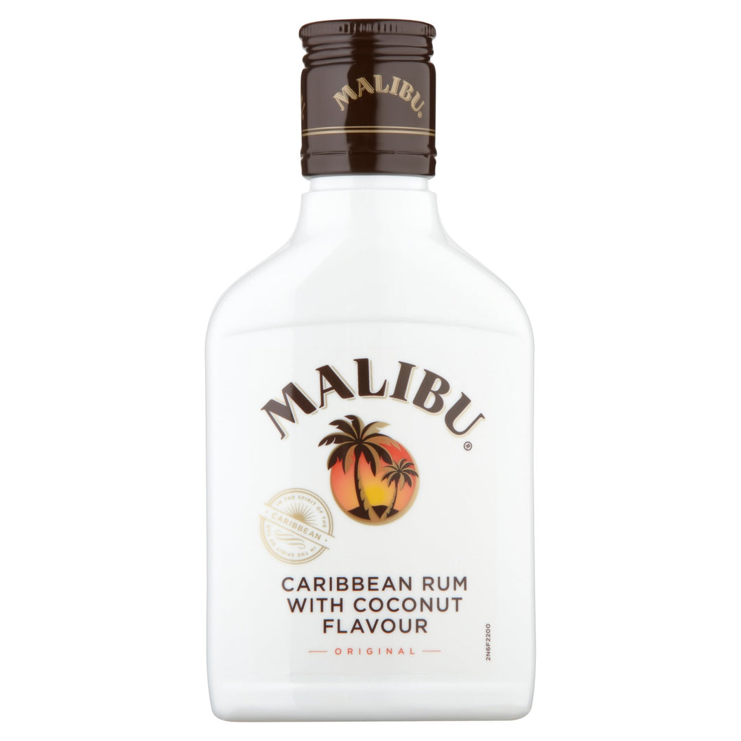 Malibu Original Caribbean White Rum with Coconut Flavour 20cl - Rum - Discount My Drinks
