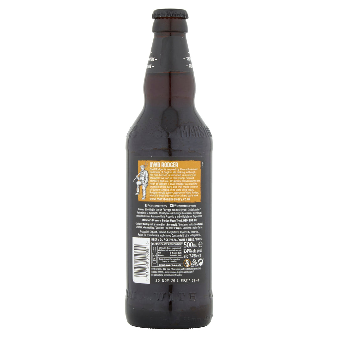 Marston's Owd Rodger Strong Dark Ale 500ml - Ale - Discount My Drinks