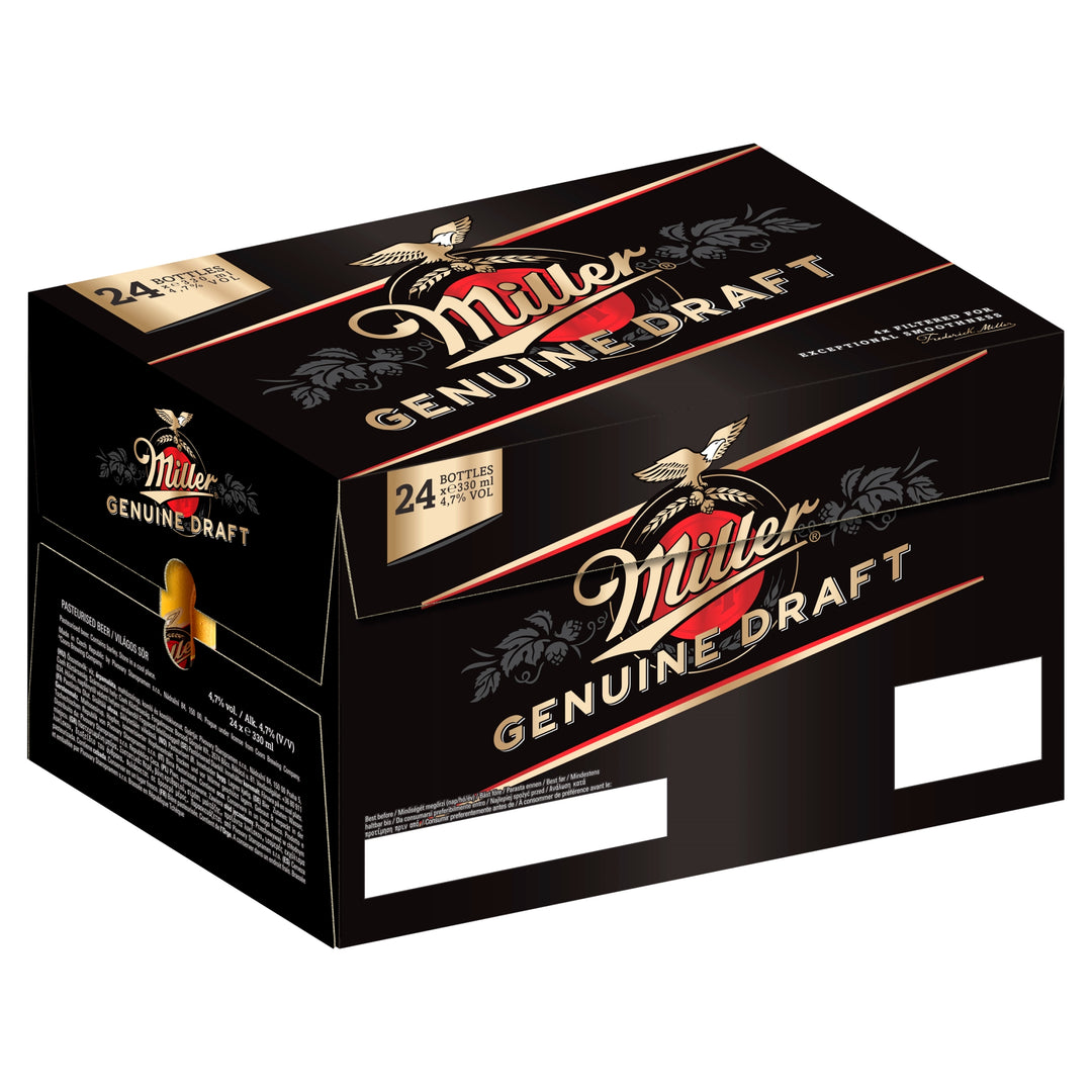 Miller Genuine Draft Cold-Filtered Beer 24 x 330ml