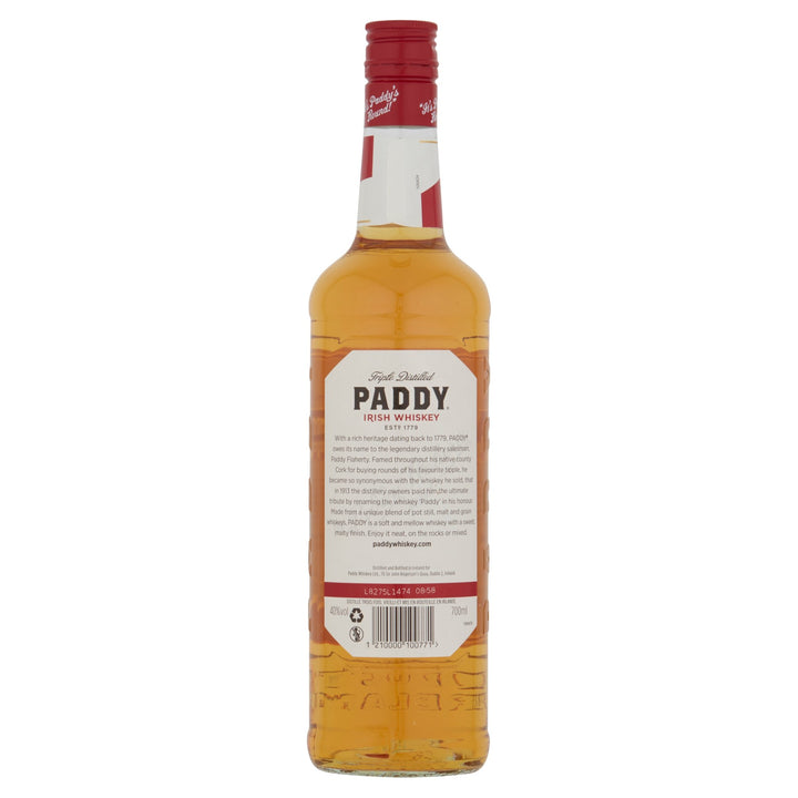 Paddy Triple Distilled Irish Whiskey 700ml - Whiskey - Discount My Drinks