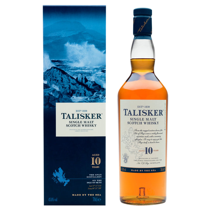 Talisker 10 Year Old Single Malt Scotch Whisky 70cl - Whisky - Discount My Drinks