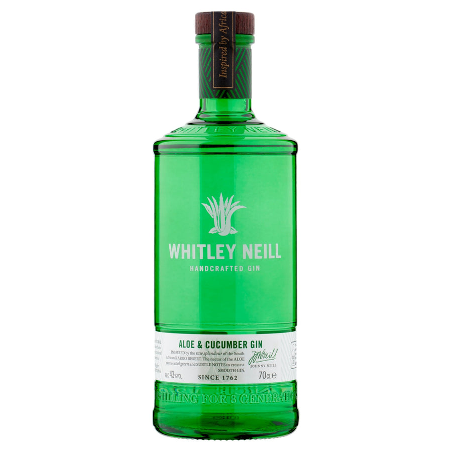 Whitley Neill Handcrafted Gin Aloe & Cucumber Gin 70cl - Gin - Discount My Drinks