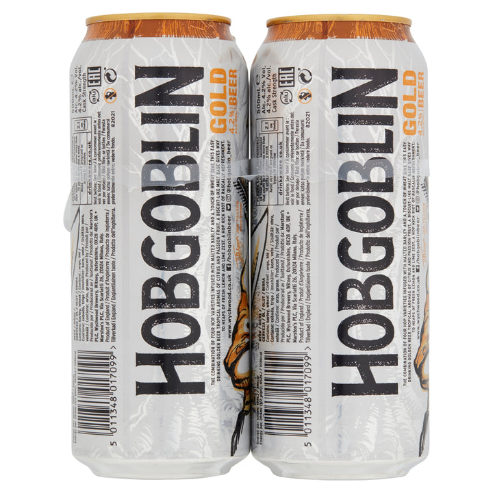 Wychwood Brewery Hobgoblin Gold Beer Cans 24 x 500ml